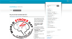 Desktop Screenshot of consulnews.consulmed.com.ar